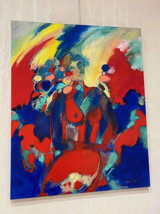 Hélène Sorel, Flamenco, Peinture sur toile