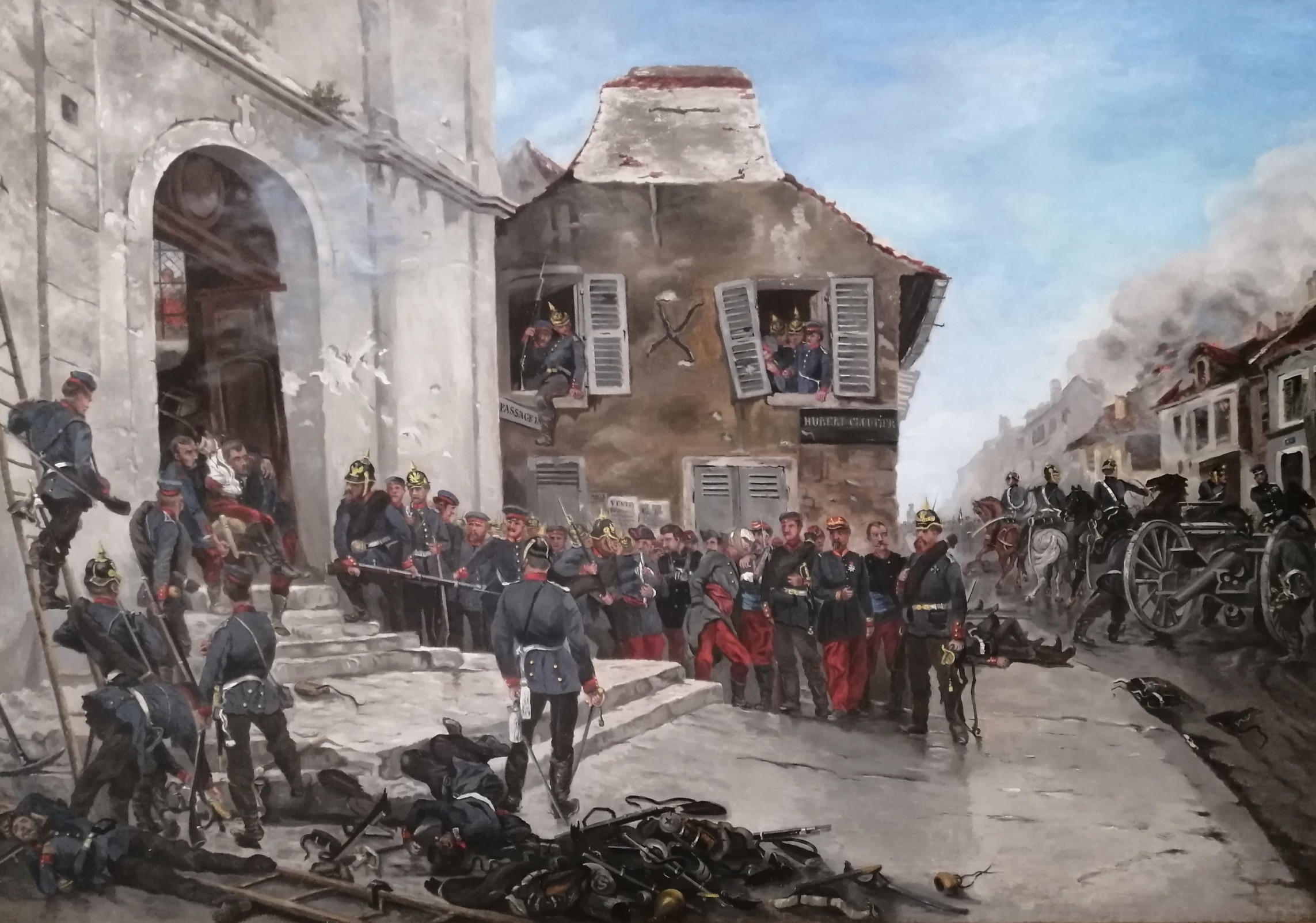 Hubert Cloutier, La bataille de Sedan en 1870, Bazeilles Hubert Cloutier, La bataille de Sedan en 1870, Bazeilles