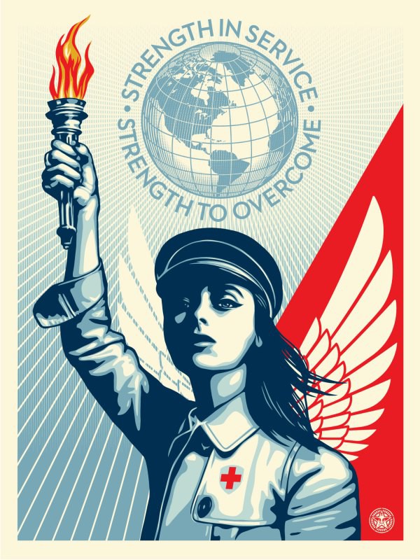 Shepard Fairey (Obey), Angel Of Hope And Strength Shepard Fairey (Obey), Angel Of Hope And Strength