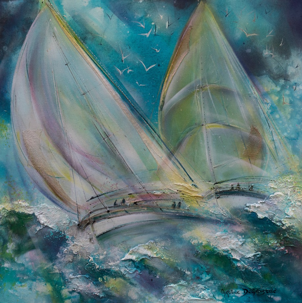 Caroline Degroiselle, A pleines voiles perle d'azur Caroline Degroiselle, A pleines voiles perle d'azur