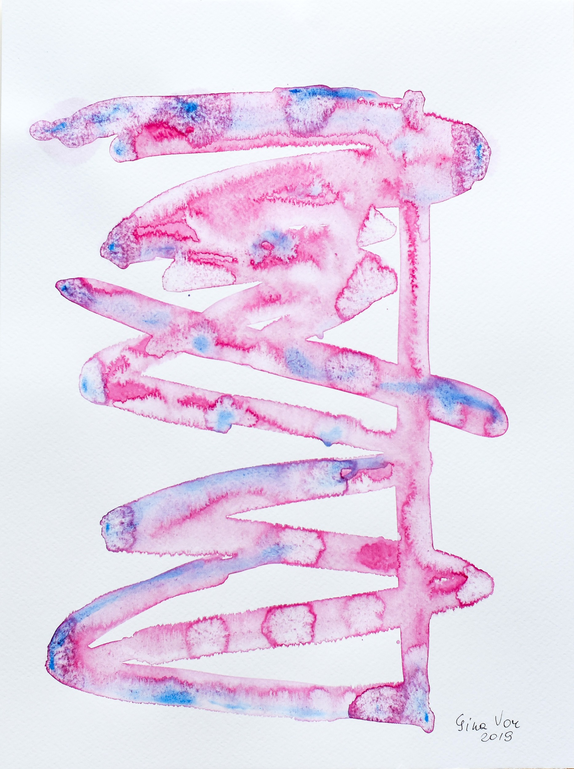 Gina Vor, Biology 7 | Aquarelle Abstraite Gina Vor, Biology 7 | Aquarelle Abstraite