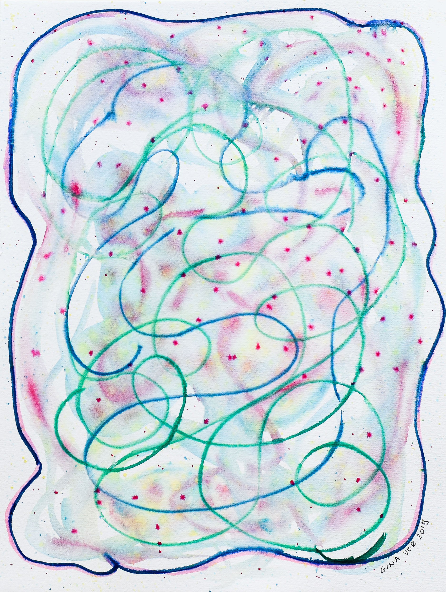 Gina Vor, Biology 11 | Aquarelle Abstraite Gina Vor, Biology 11 | Aquarelle Abstraite