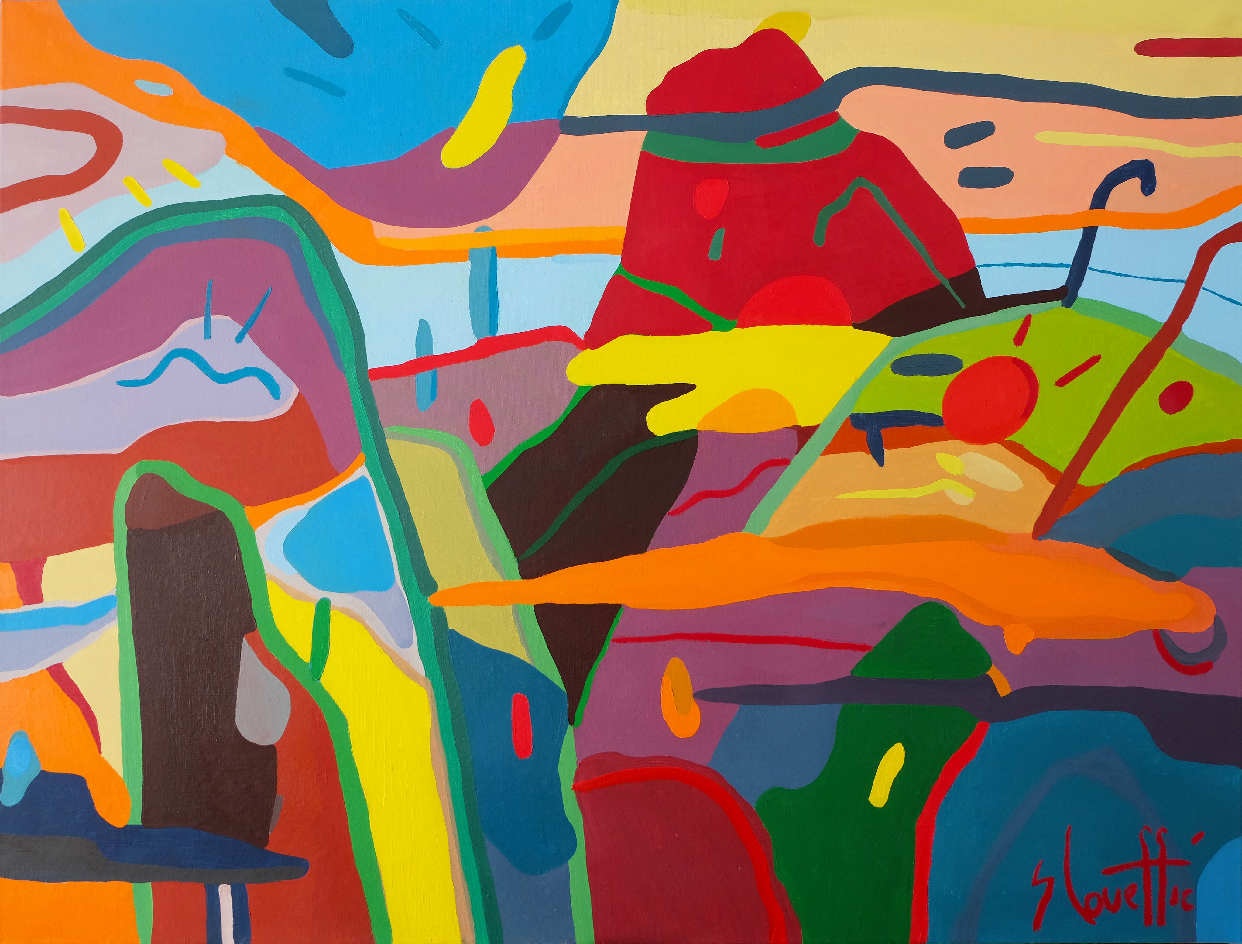Sébastien Couëffic, Grand paysage lacustre 1 Sébastien Couëffic, Grand paysage lacustre 1