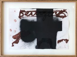 Croix noire, Antoni Tapies
