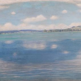 Peinture, Bord du Lac, Richard Emil Amsler