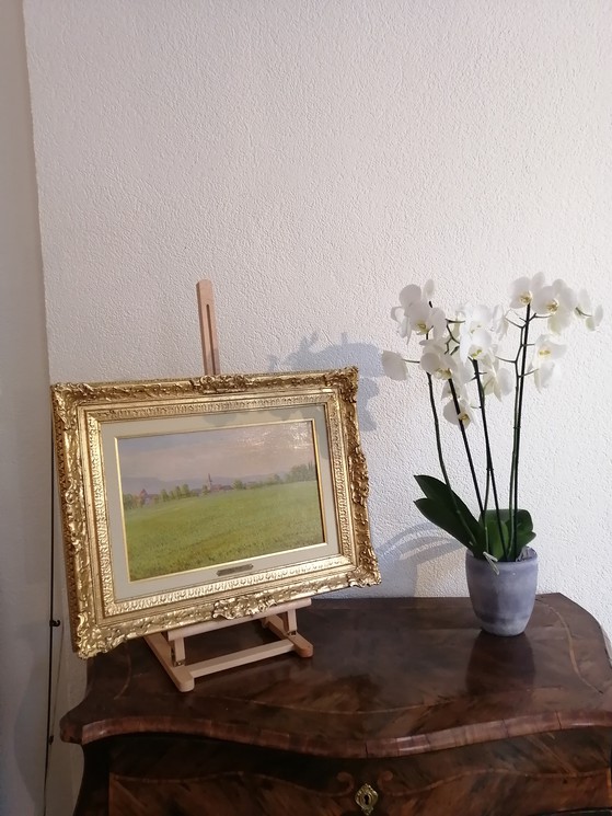 Emile Patru, Collonges Bellerive, Genève, Peinture sur toile