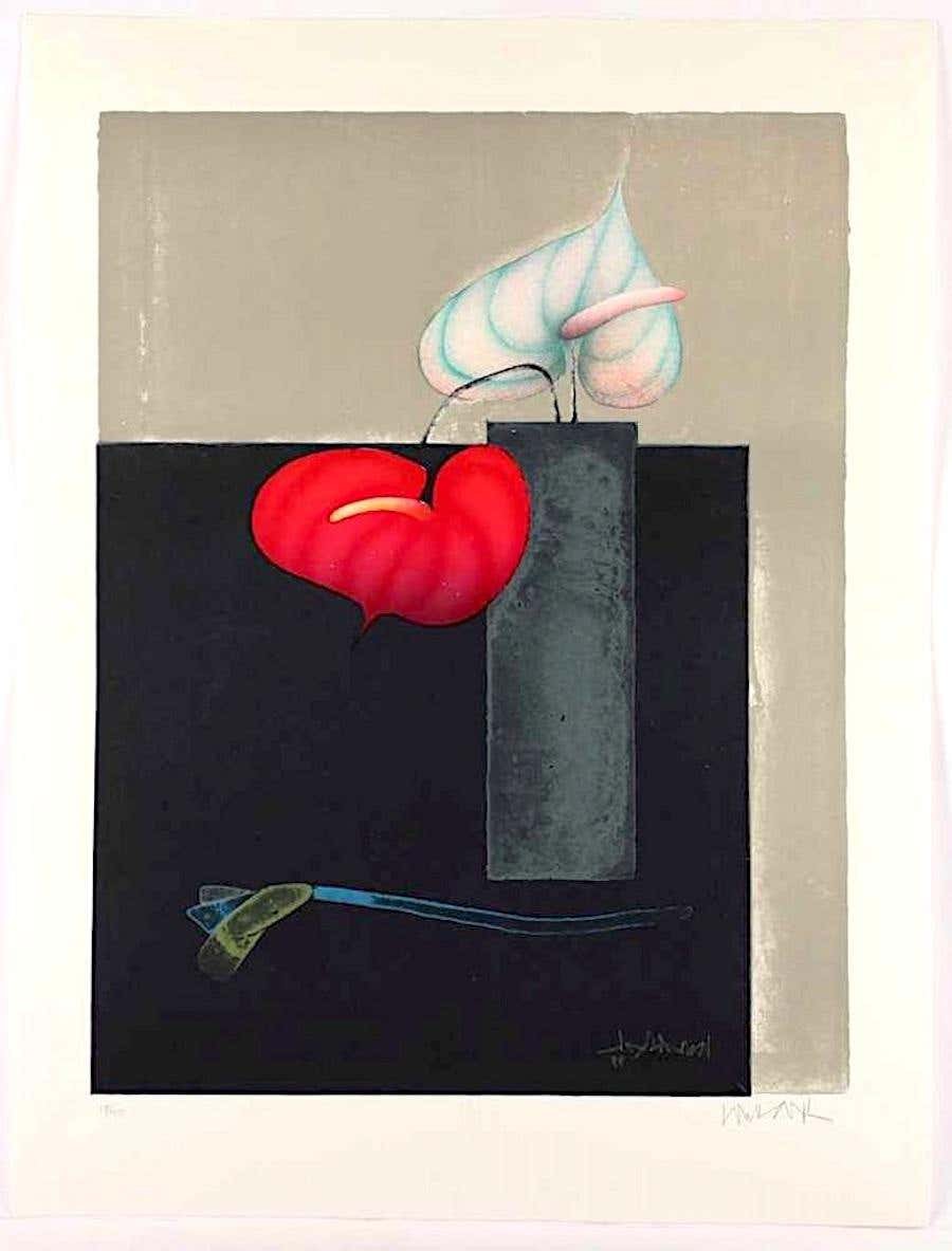 Paul Wunderlich, Red and White Anthurium Paul Wunderlich, Red and White Anthurium