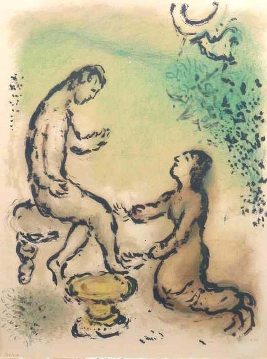 Marc Chagall, Odysseus and Euryklea Marc Chagall, Odysseus and Euryklea