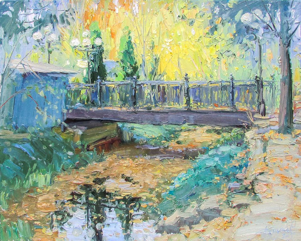 Yuriy Demiyanov, Le Pont à L'Automne Yuriy Demiyanov, Le Pont à L'Automne