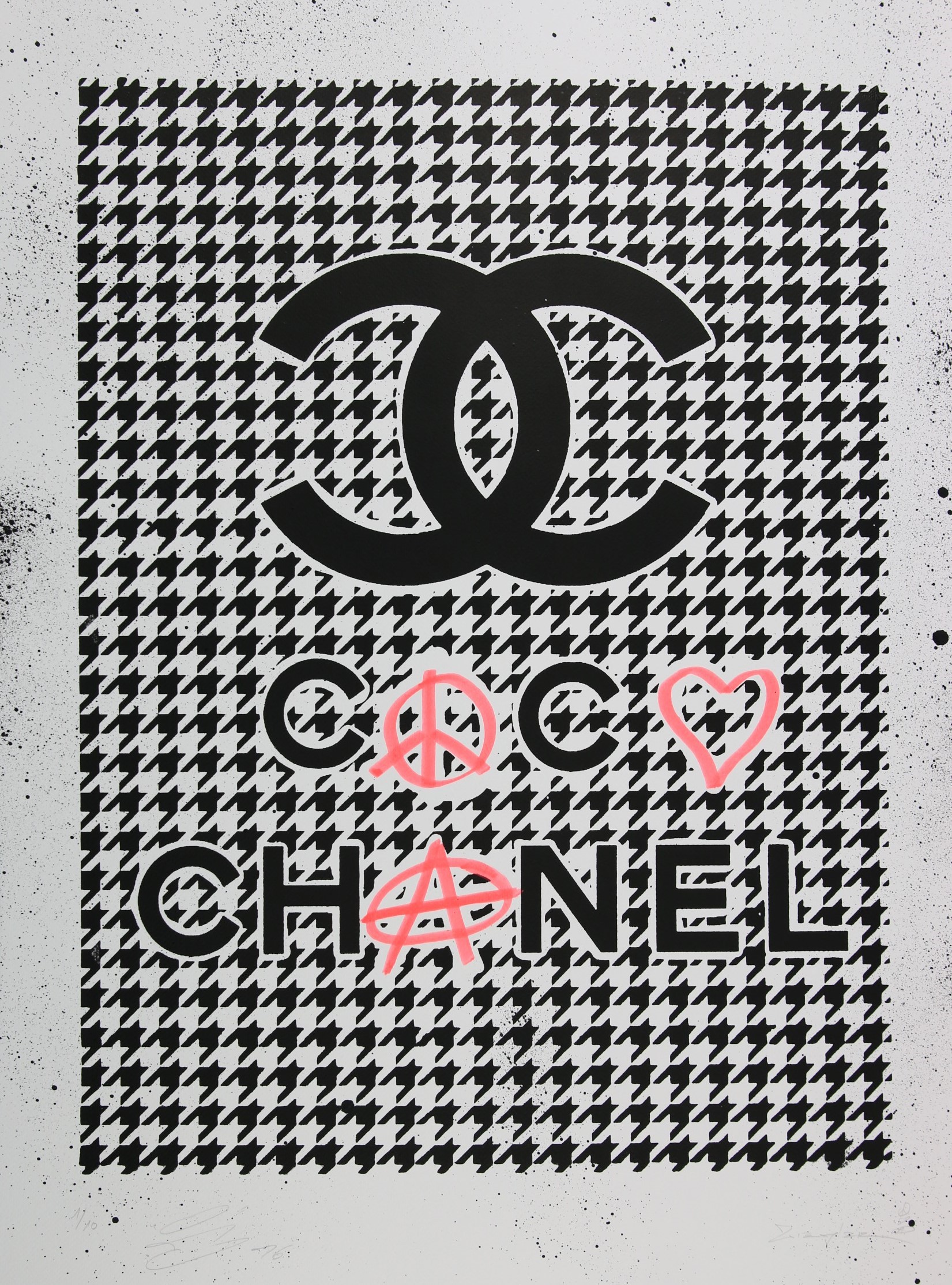 Fabulous Fashionista CoCo Chanel No 5 Birthday Printed Invitations   swirlyworlddesign
