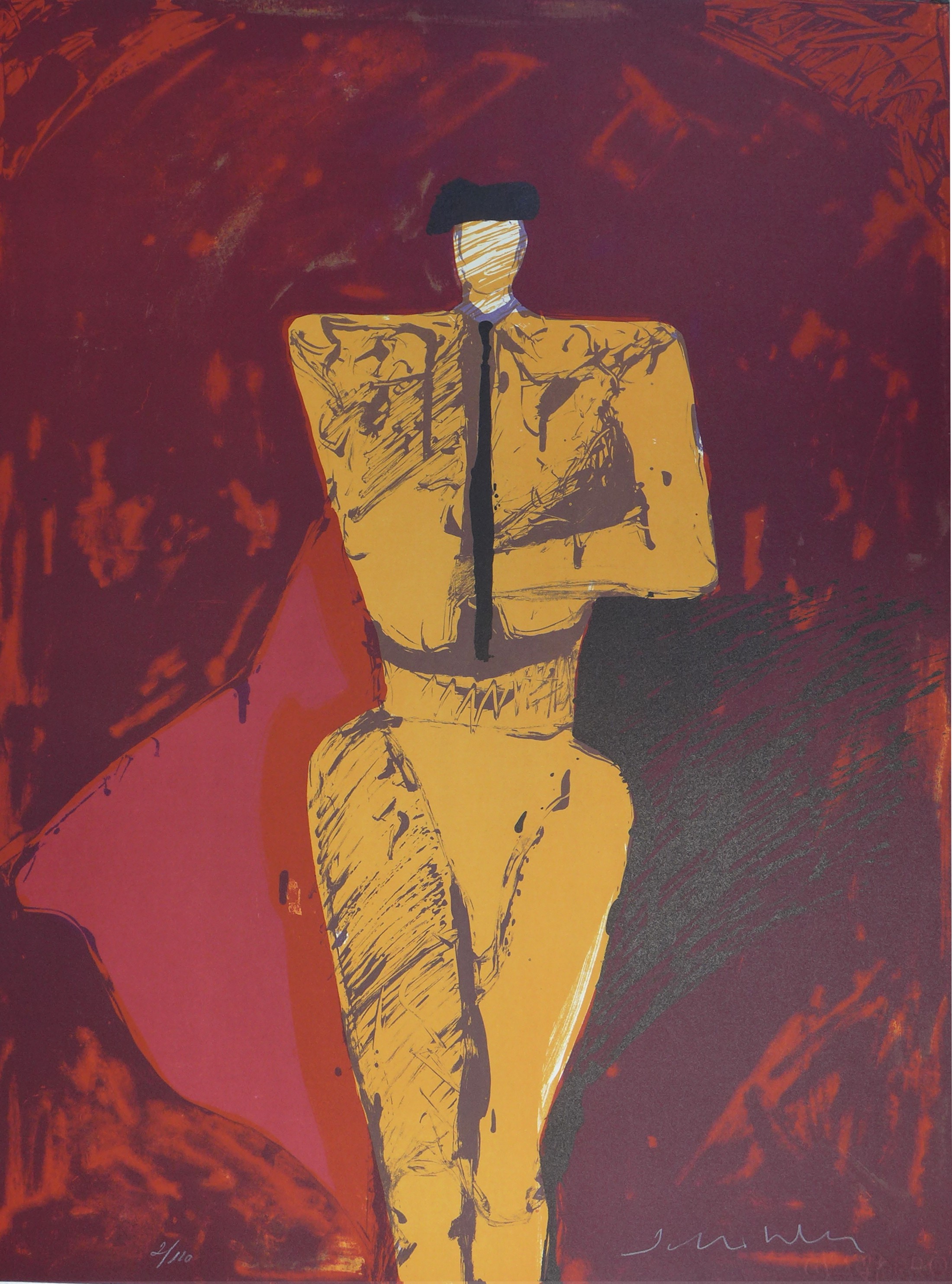 Fritz Scholder, Portrait of a Matador Fritz Scholder, Portrait of a Matador