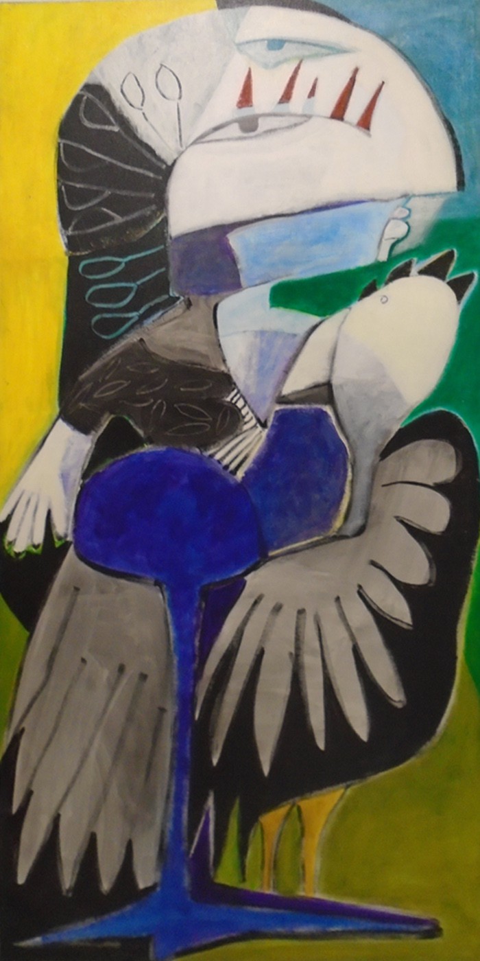 Sabine Louriac, Polyptique-oiseau 2 Sabine Louriac, Polyptique-oiseau 2