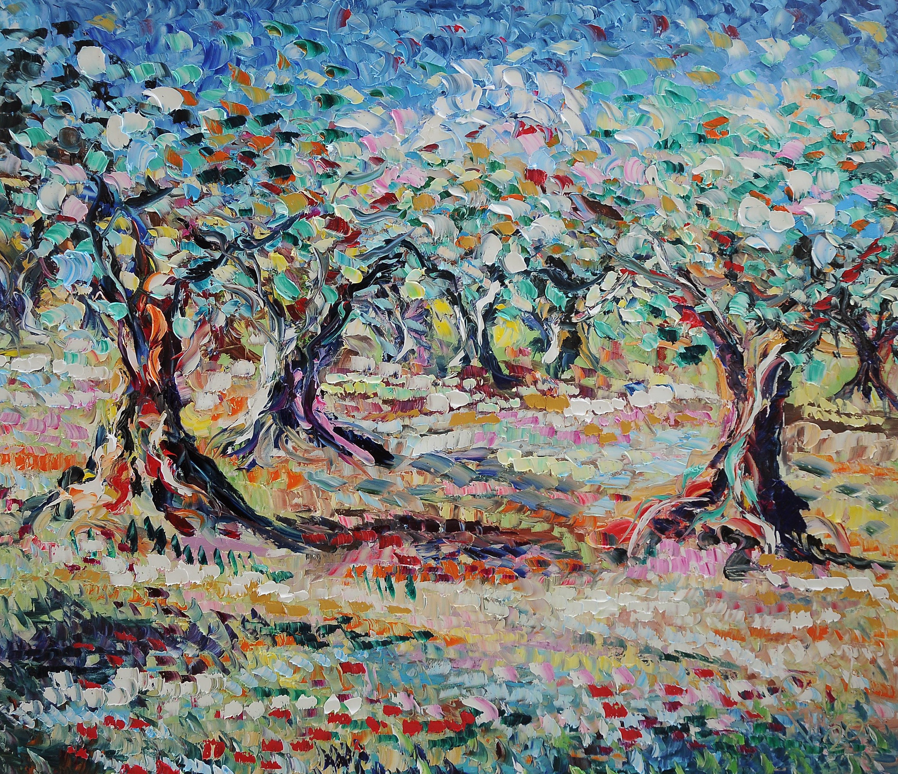 Antonino Puliafico, Uliveto in estate Antonino Puliafico, Uliveto in estate