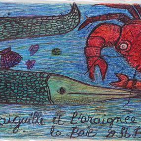 Peinture, L'anguille et l'araignée de la baie, Catherine Bessin