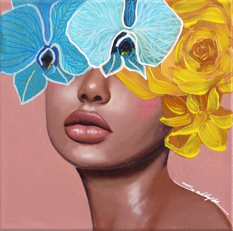 pics Feminine Strong Woman Painting mini bloom 3