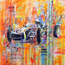 Painting, F1 Monaco Grand Prix 1961, Marta Zawadzka