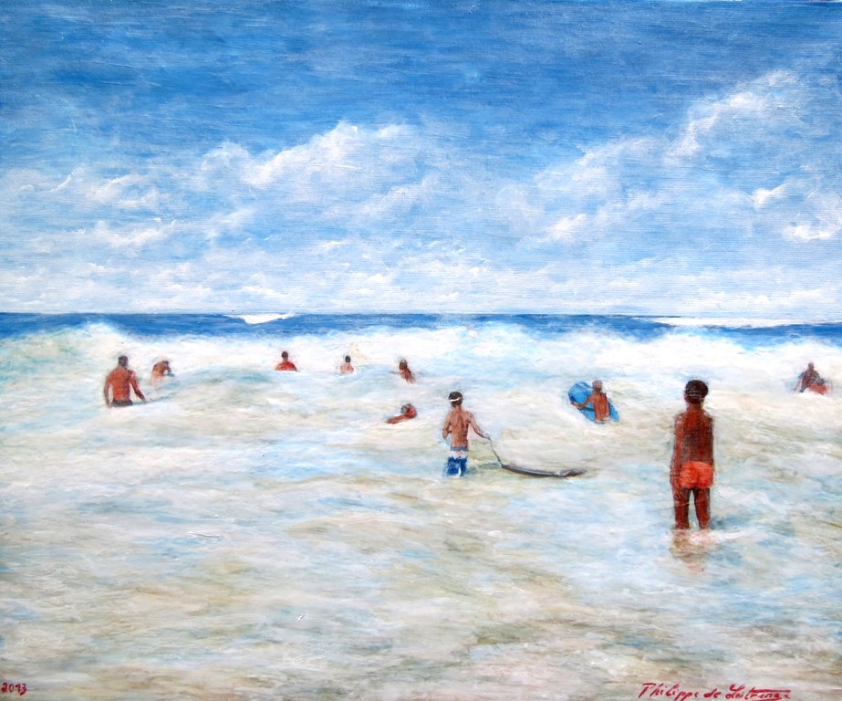 Philippe De Lestrange, La plage de Biscarrosse Philippe De Lestrange, La plage de Biscarrosse