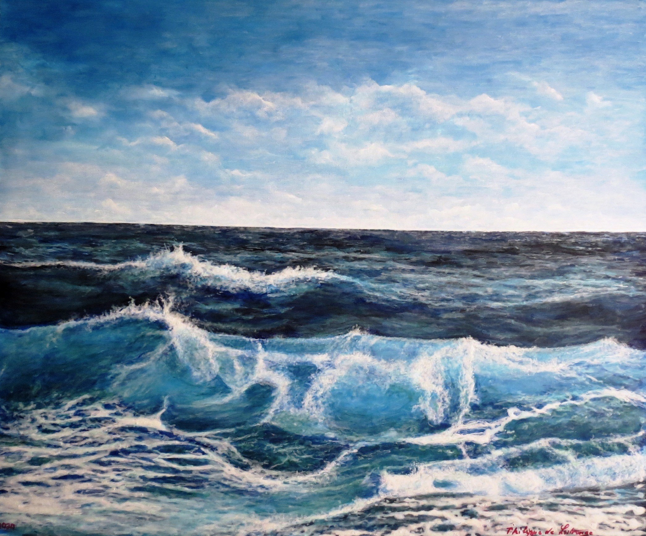 Philippe De Lestrange, La déferlante en mer Philippe De Lestrange, La déferlante en mer