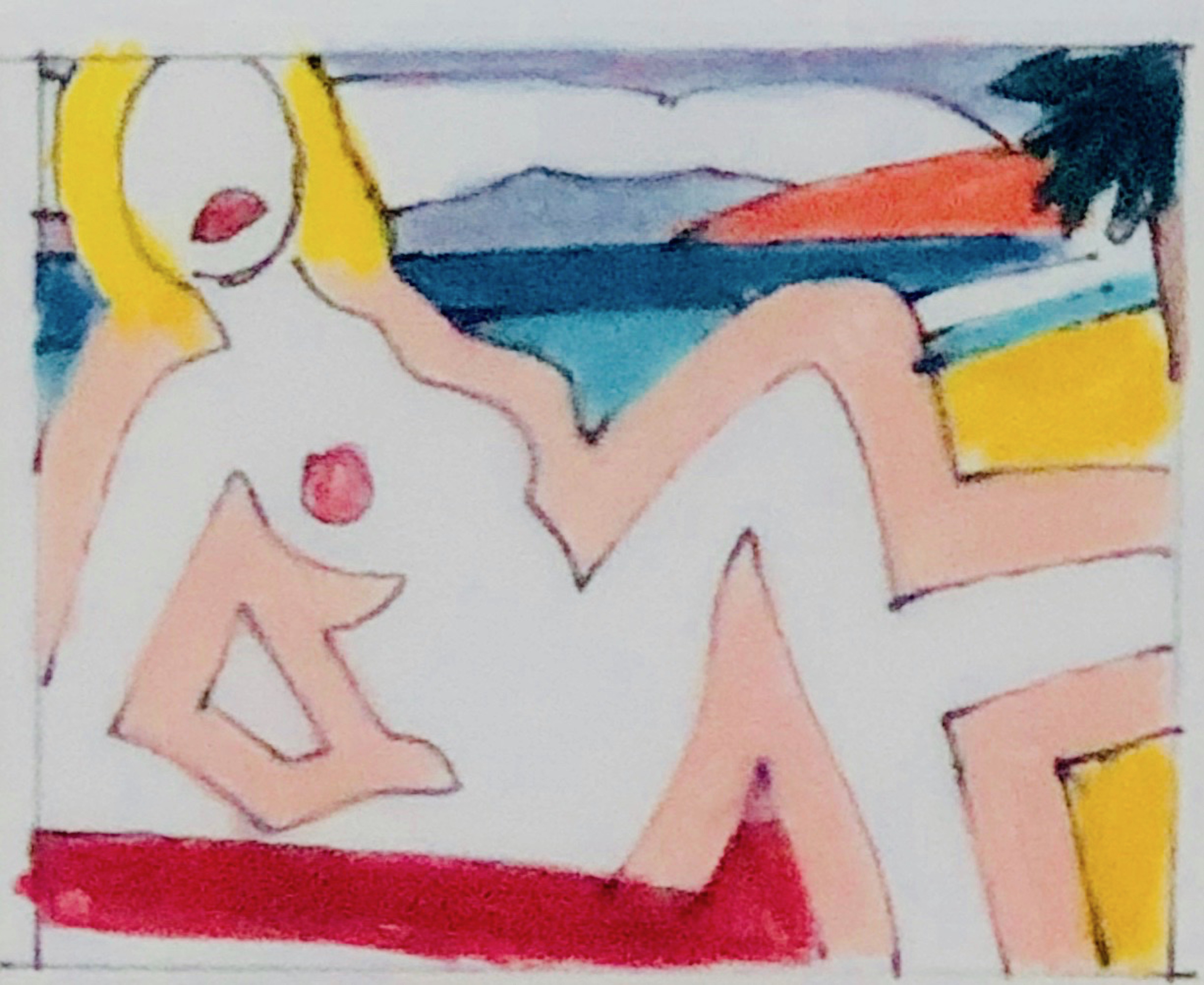 Tom Wesselmann, Study for Sunset Nude Tom Wesselmann, Study for Sunset Nude