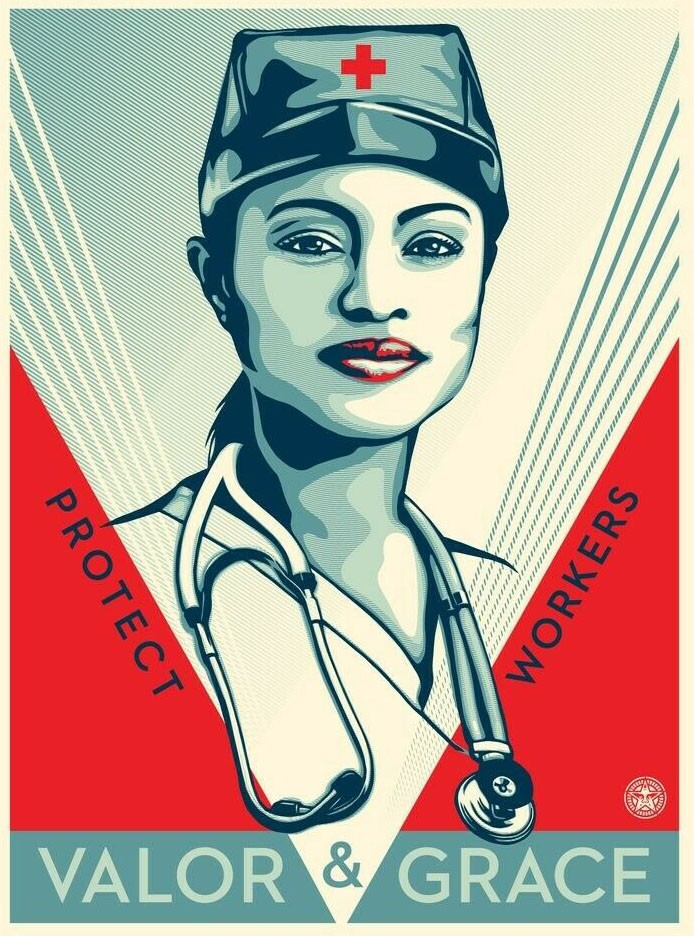 Shepard Fairey (Obey), VALOR & GRACE NURSE Shepard Fairey (Obey), VALOR & GRACE NURSE