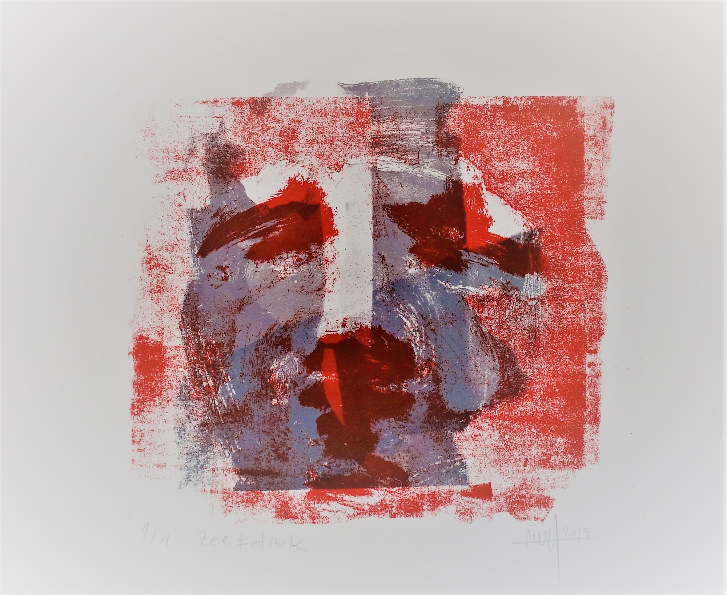 Marc Prat, Mask in red Seriegrafia Marc Prat, Mask in red Seriegrafia