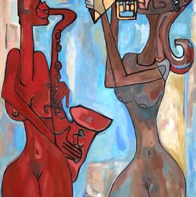 Gemälde, Les Muses, Richard Boigeol