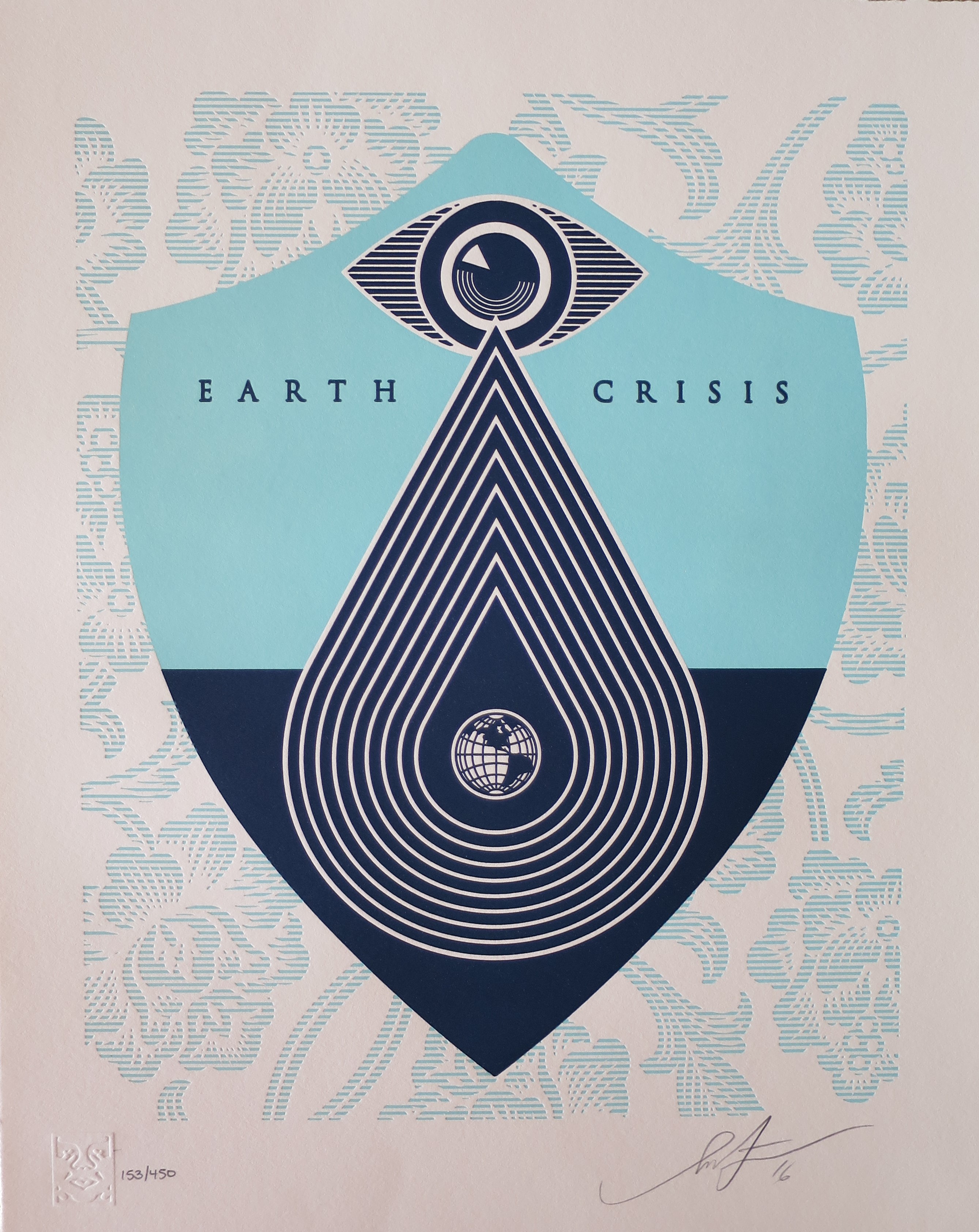 Shepard Fairey (Obey), Earth Crisis Letterpress Shepard Fairey (Obey), Earth Crisis Letterpress