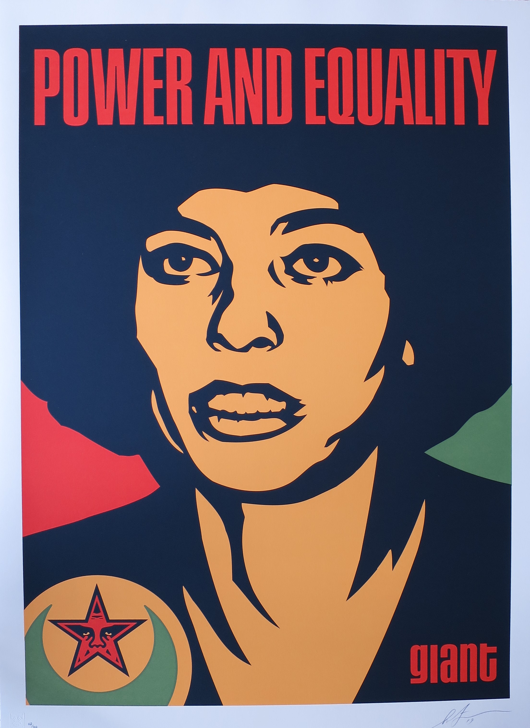 Shepard Fairey (Obey), Angela Nubian Shepard Fairey (Obey), Angela Nubian