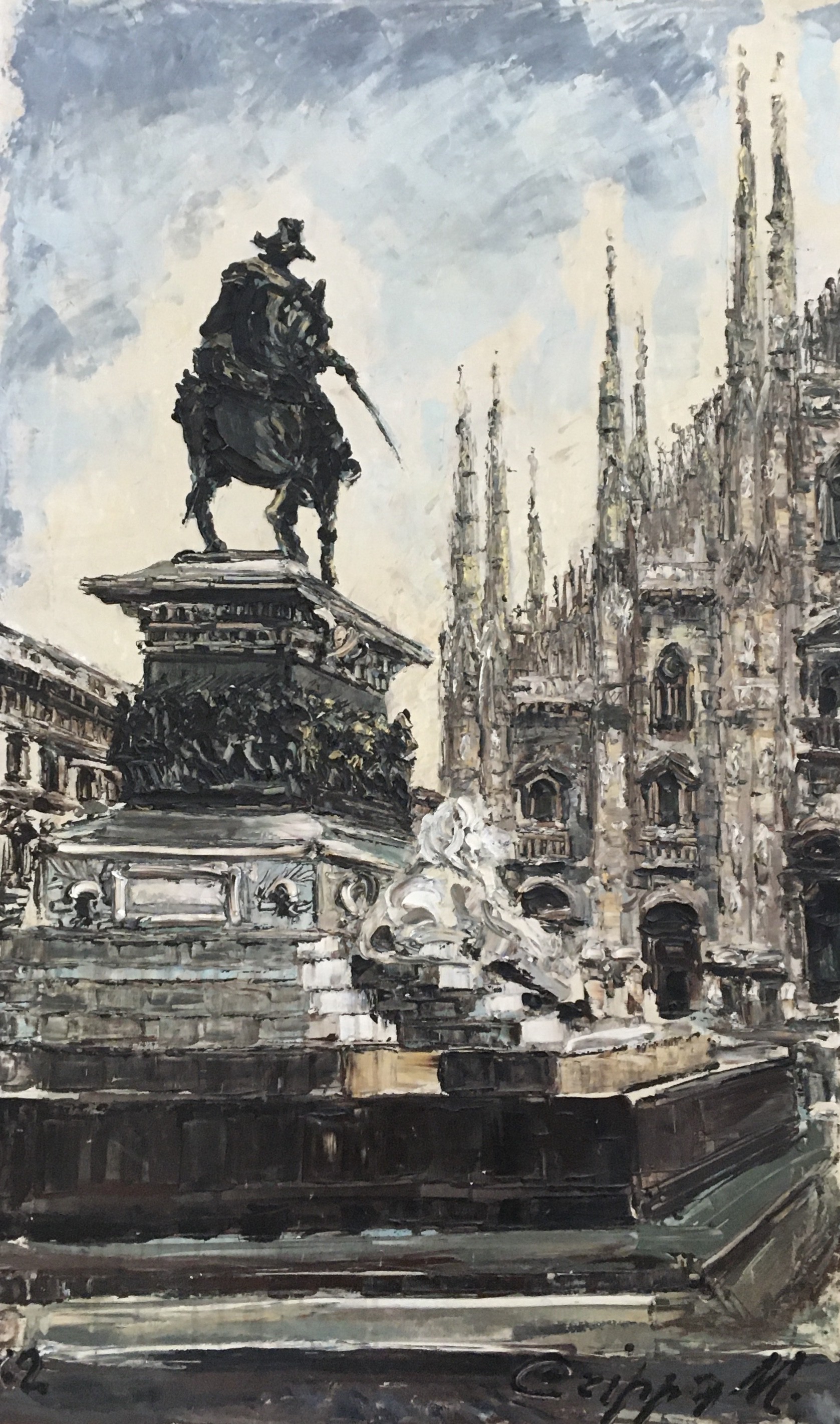 Marco Crippa, Piazza Duomo, Monumento a Vittorio Emanuele Marco Crippa, Piazza Duomo, Monumento a Vittorio Emanuele