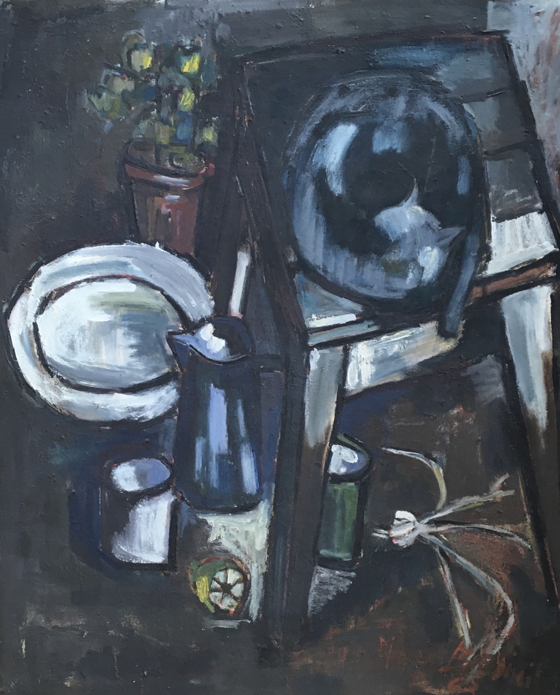 Mario Bedini, Nature morte au chat Mario Bedini, Nature morte au chat