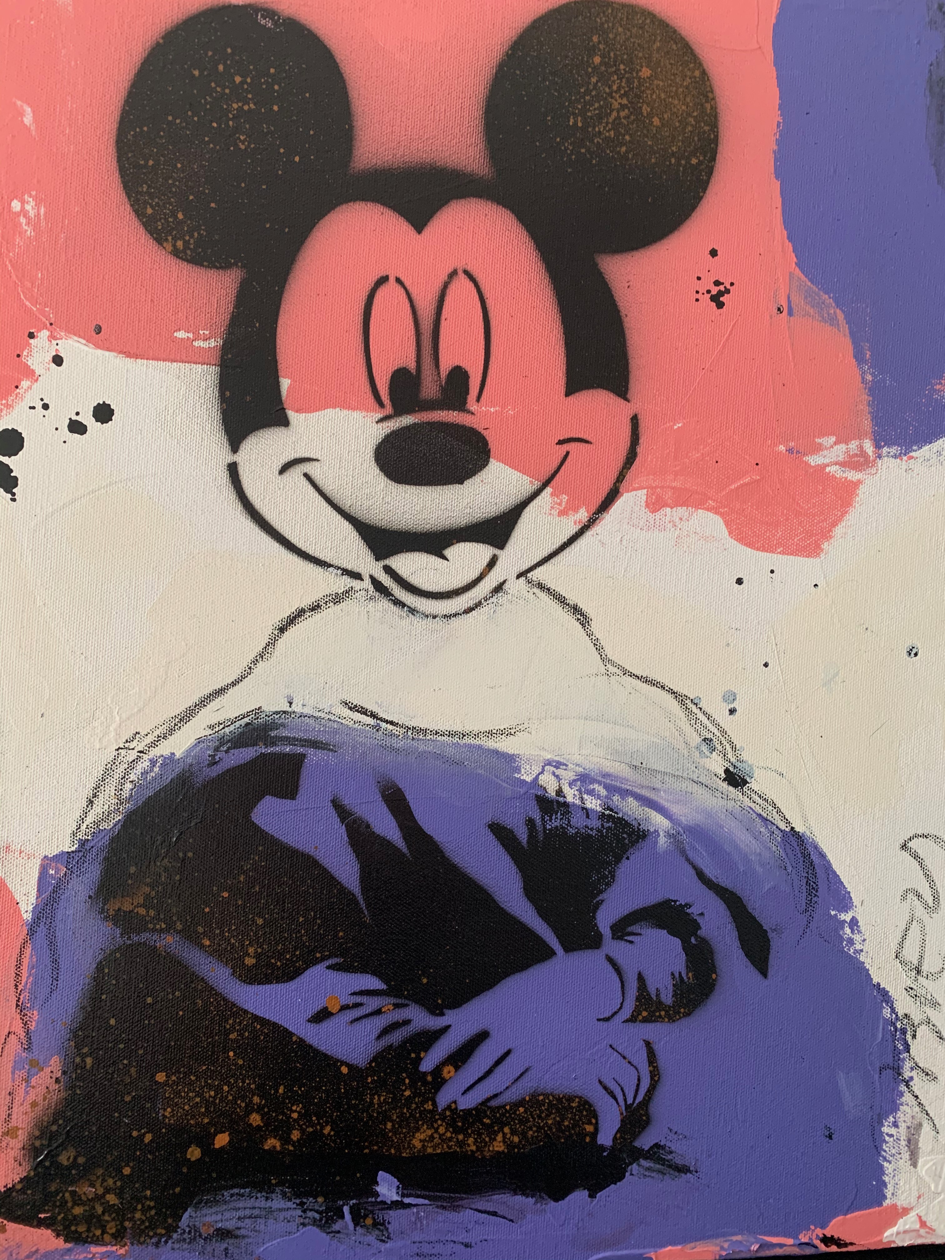 Jacques Blézot, Tête de Mickey sur Mona Lisa Jacques Blézot, Tête de Mickey sur Mona Lisa