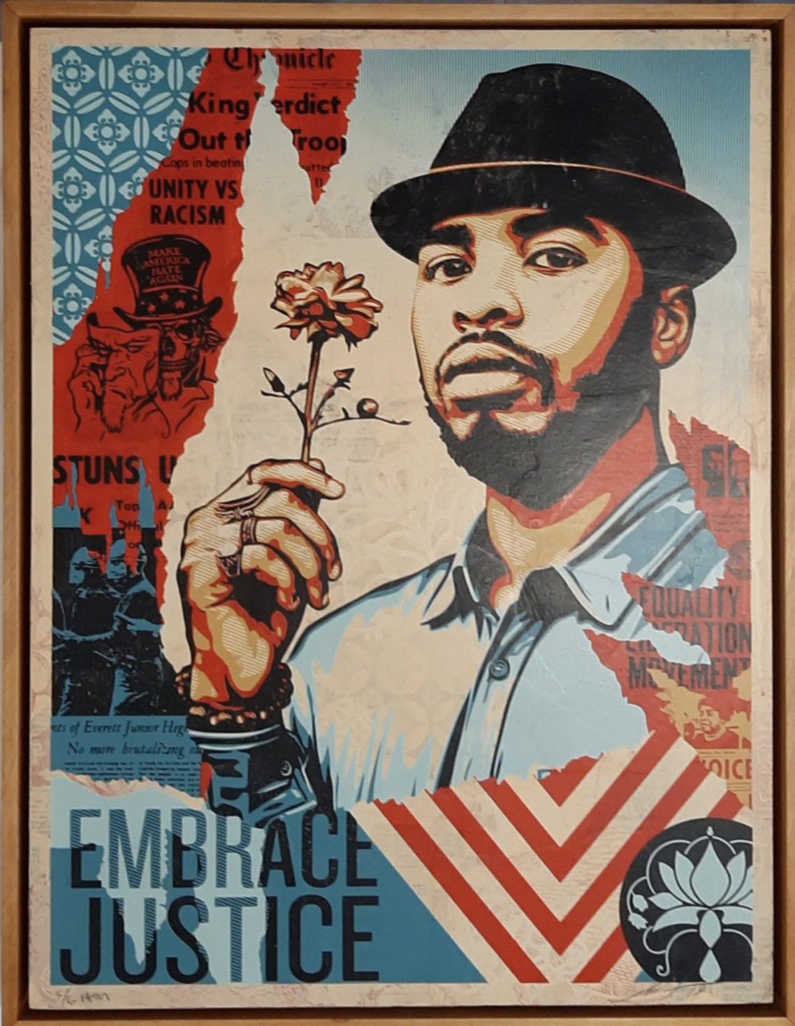 Shepard Fairey (Obey), Embrace Justice Shepard Fairey (Obey), Embrace Justice
