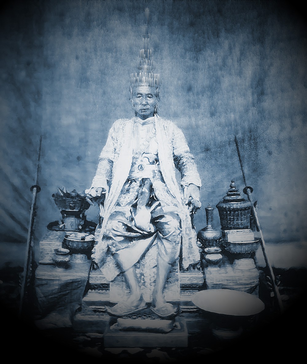 The opium smoking white elephant, Portrait du roi Rama IV, Bangkok 1865 The opium smoking white elephant, Portrait du roi Rama IV, Bangkok 1865