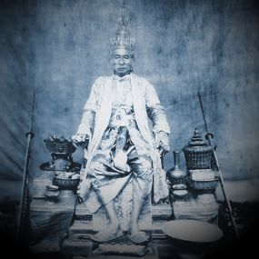 Photographie, Portrait du roi Rama IV, Bangkok 1865, The opium smoking white elephant