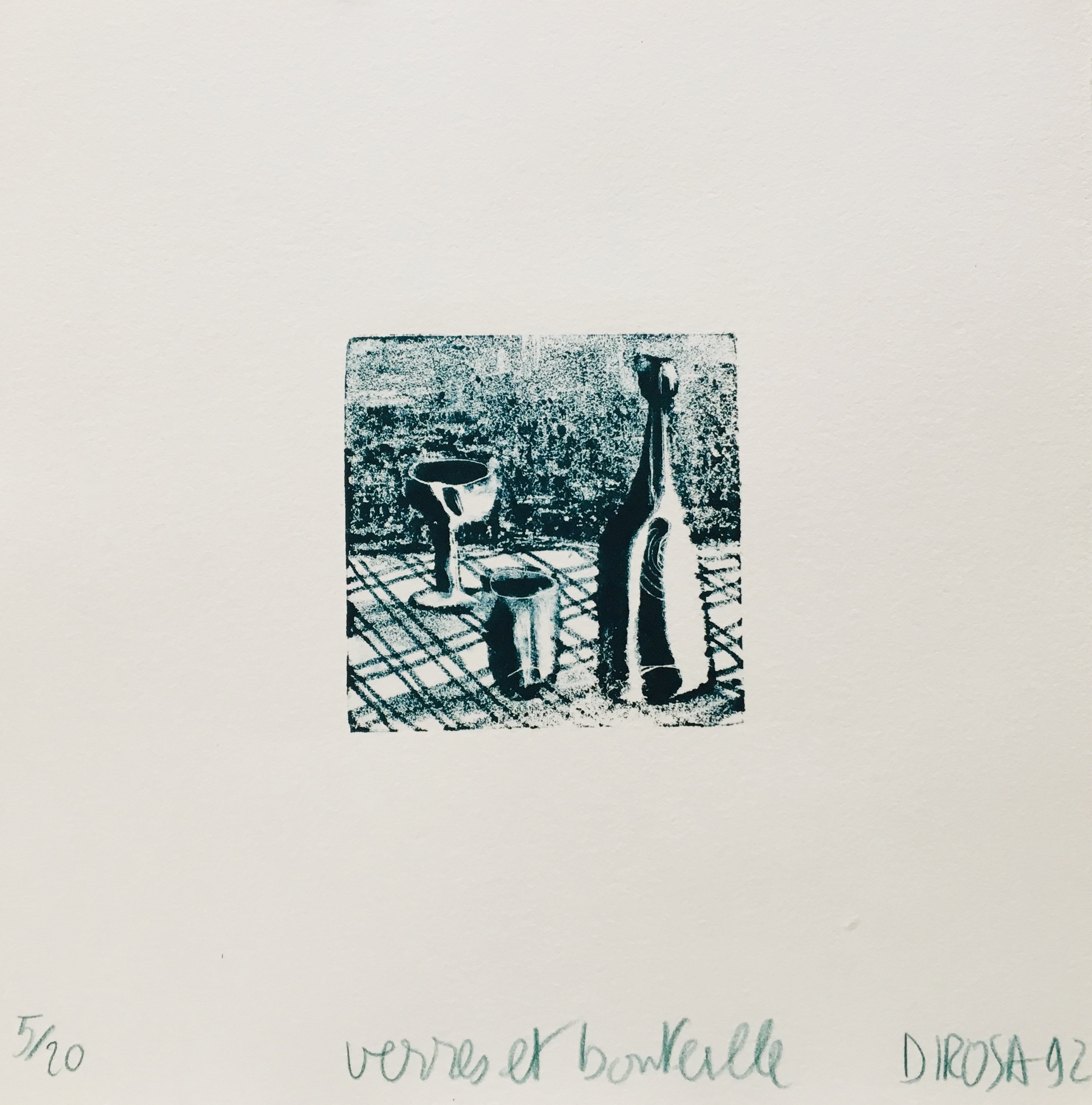 Hervé Di Rosa, Verres et bouteille Hervé Di Rosa, Verres et bouteille