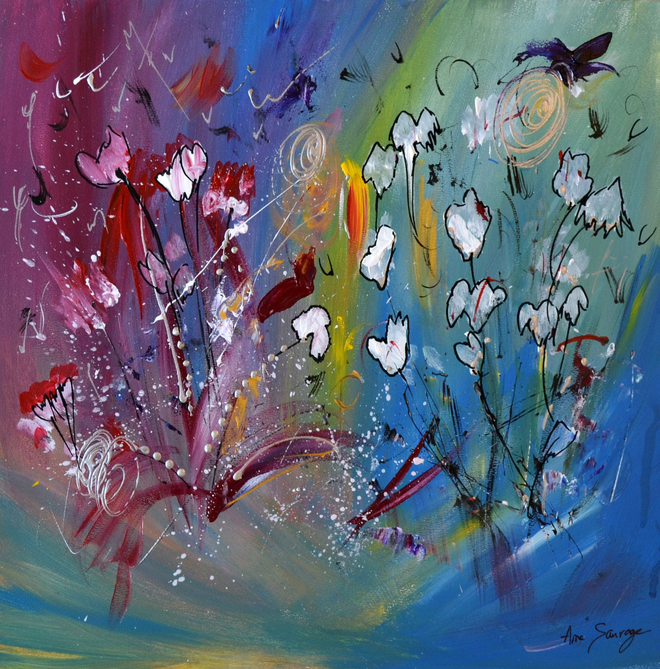 Âme Sauvage, Dessin de fleurs Âme Sauvage, Dessin de fleurs