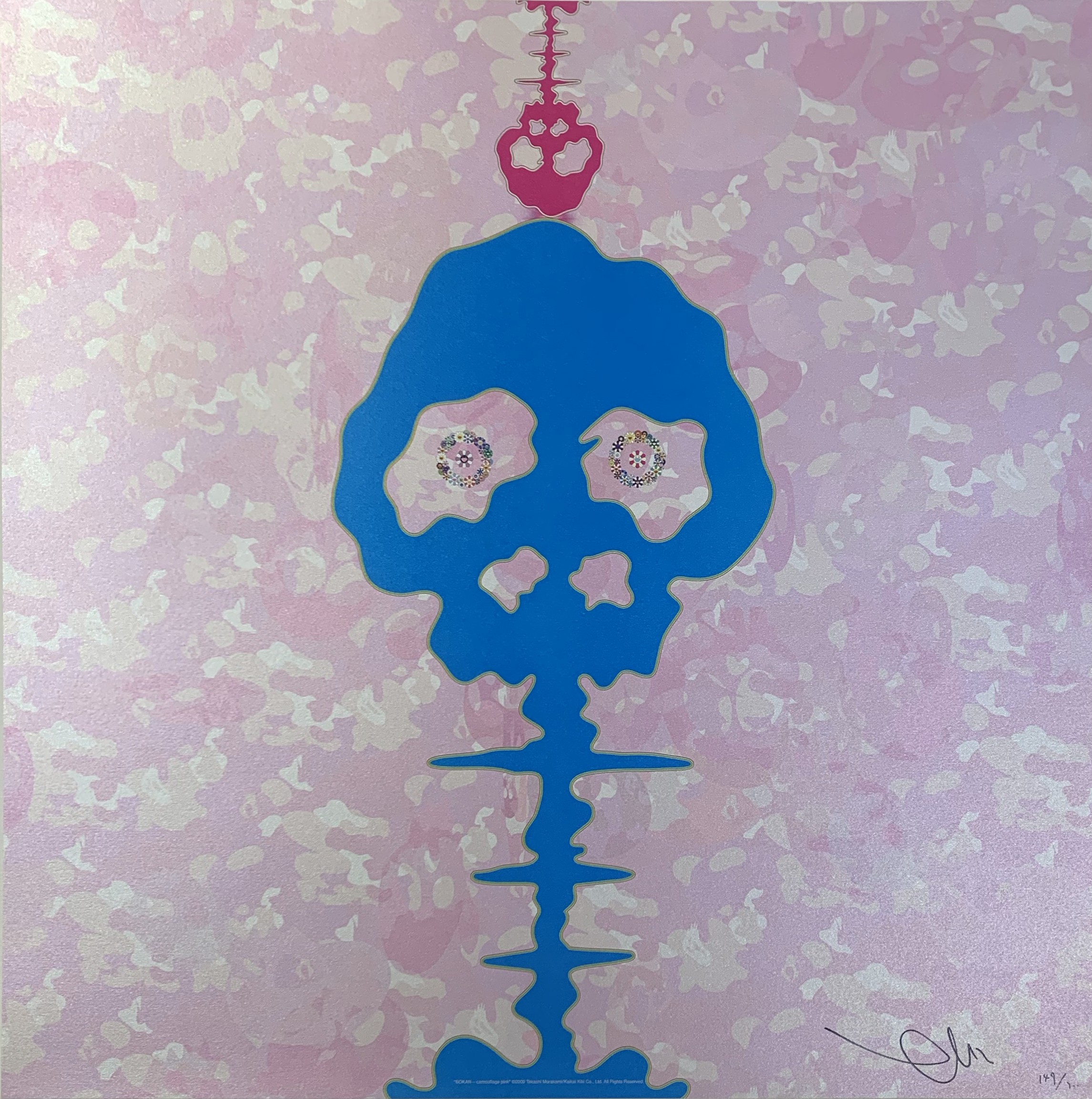 Takashi Murakami, Time Bokan - Camouflage pink Takashi Murakami, Time Bokan - Camouflage pink