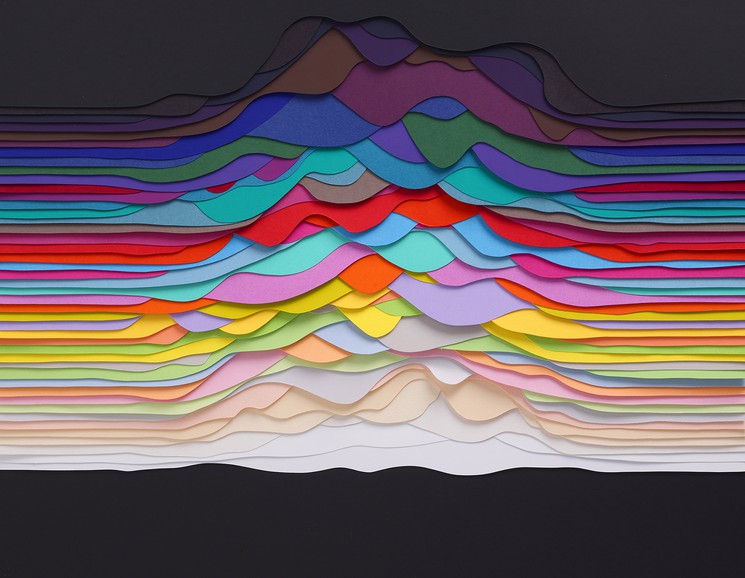 Colourful Layered Paper Sculptures By French Artist And Designer Maud  Vantours