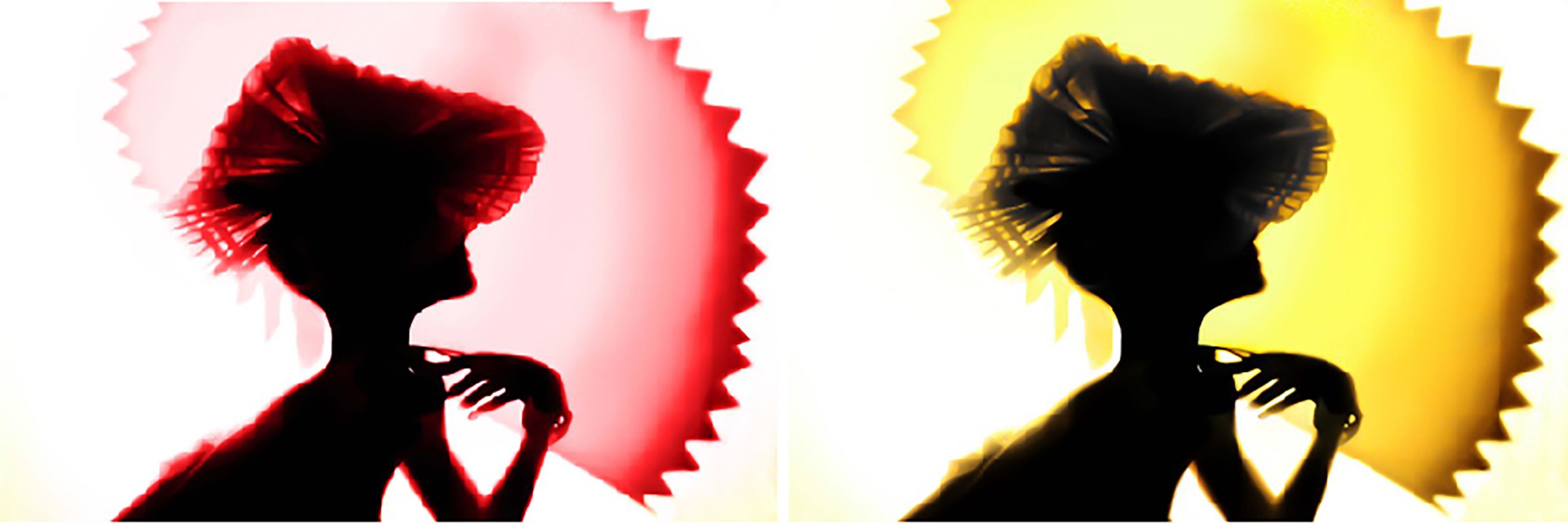 Dora Franco, Back lighting, Red and Yellow. Diptych Dora Franco, Back lighting, Red and Yellow. Diptych