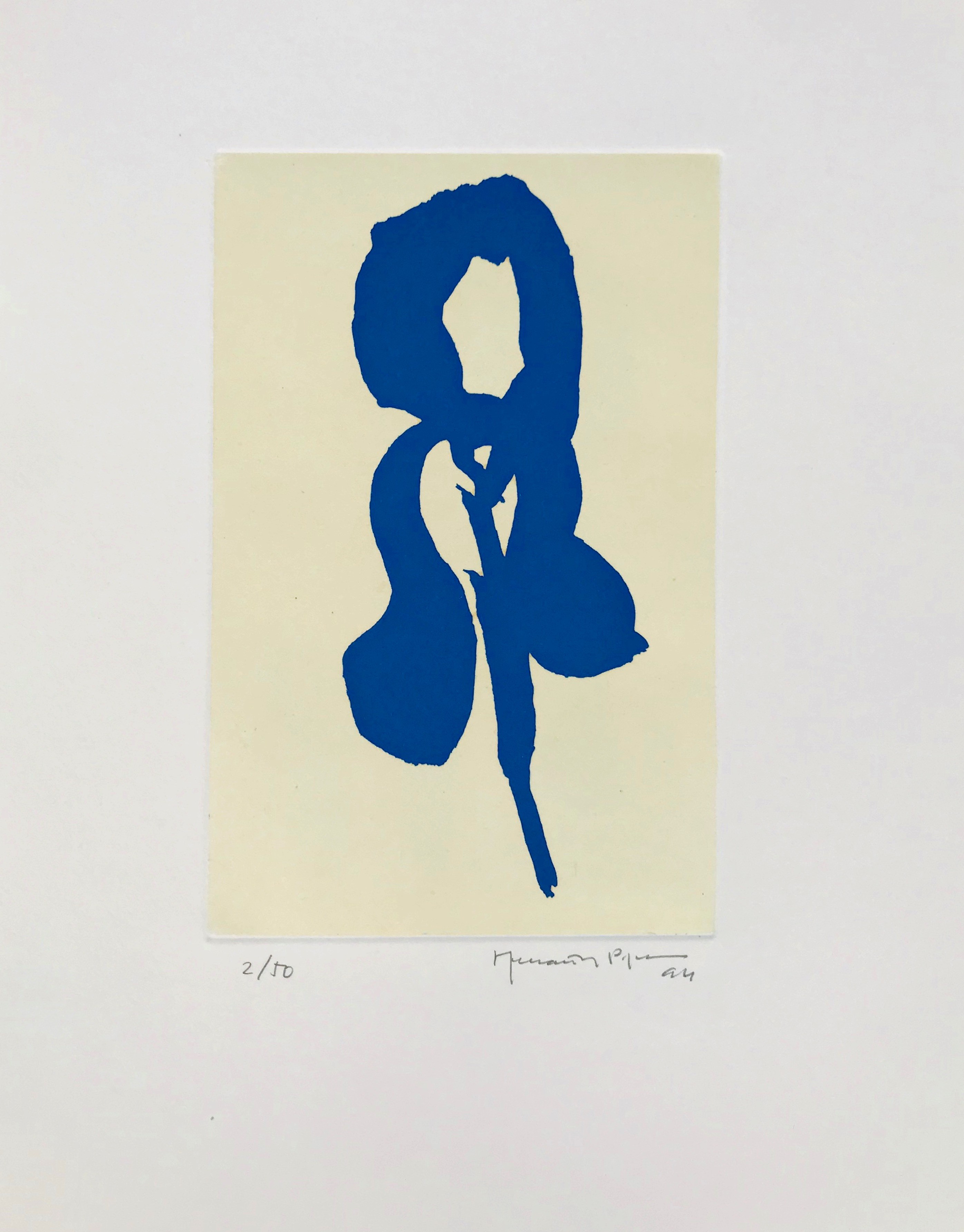 Joan Hernández Pijuan, Iris blau 1 Joan Hernández Pijuan, Iris blau 1