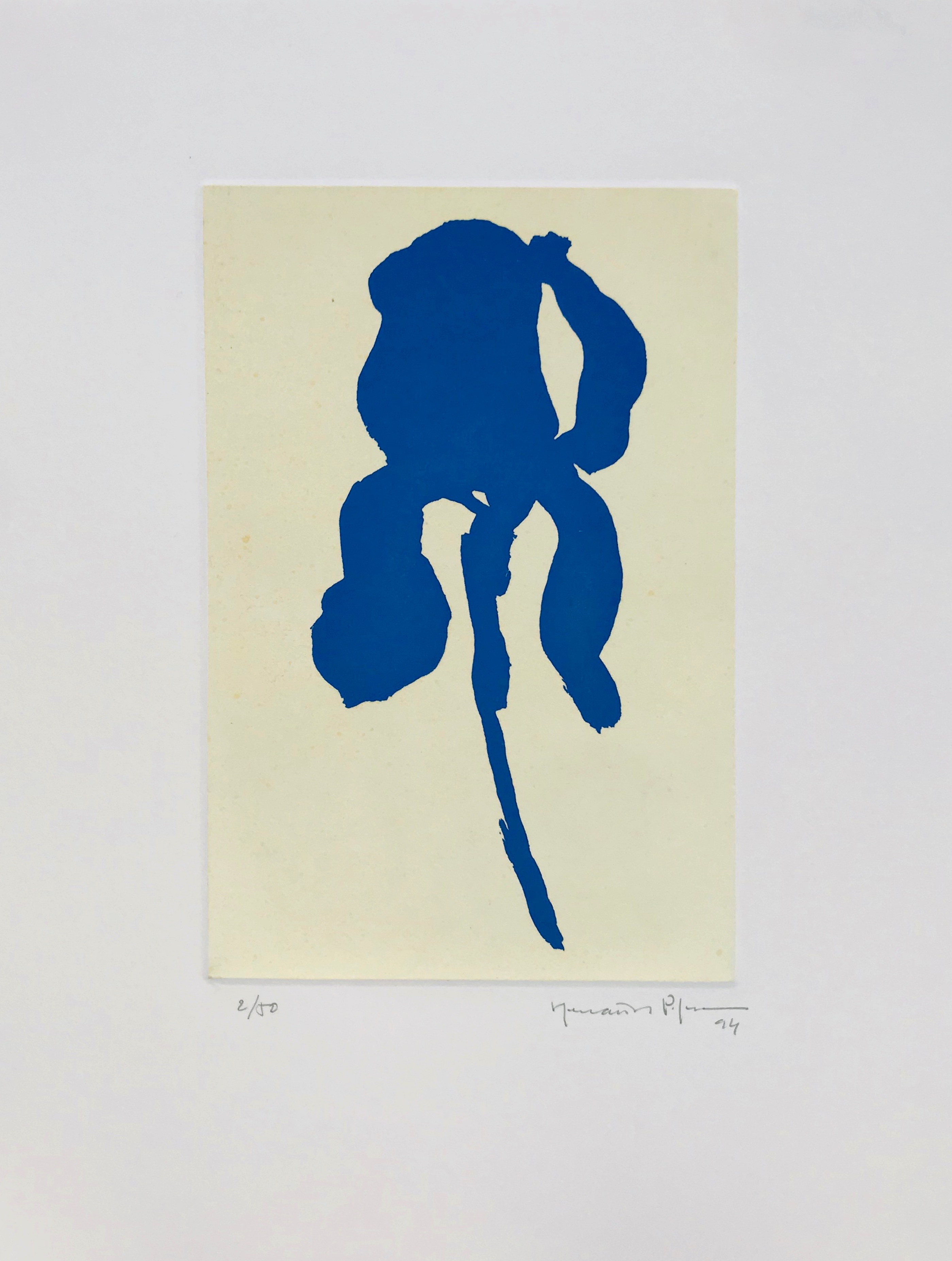 Joan Hernández Pijuan, Iris blau 6 Joan Hernández Pijuan, Iris blau 6
