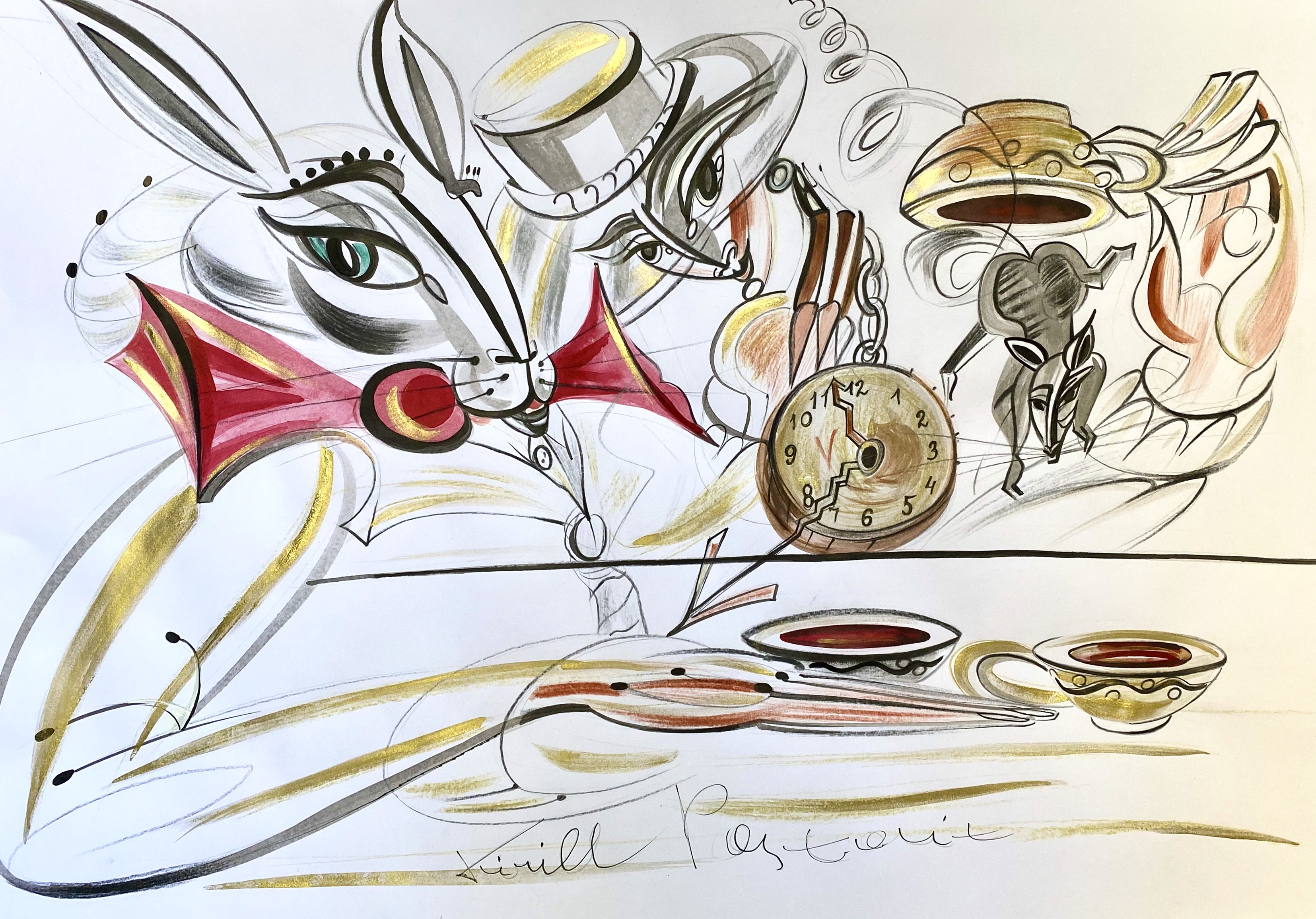 Kirill Postovit, Alice In Wonderland - The Tea At 5 O'Clock Kirill Postovit, Alice In Wonderland - The Tea At 5 O'Clock