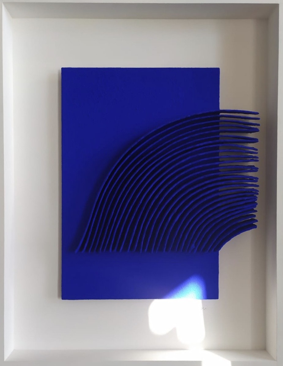 René Galassi, Calicots et pigments bleu René Galassi, Calicots et pigments bleu