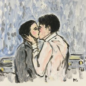 Gemälde, The Kiss, Manuel Santelices