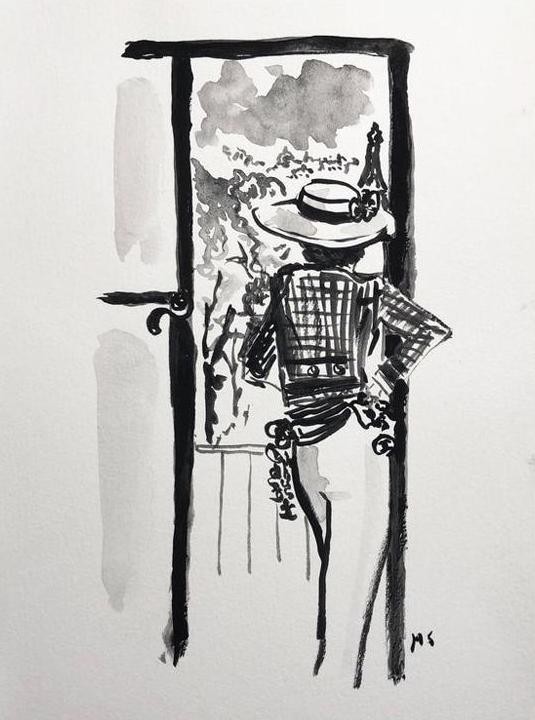 Nacnic Coco Chanel Affiche En Style Portrait En Couleur Illustrations De  Dessins Animés D'inventeurs Et De Créateurs Célèbres A4 Avec Cadres Noirs