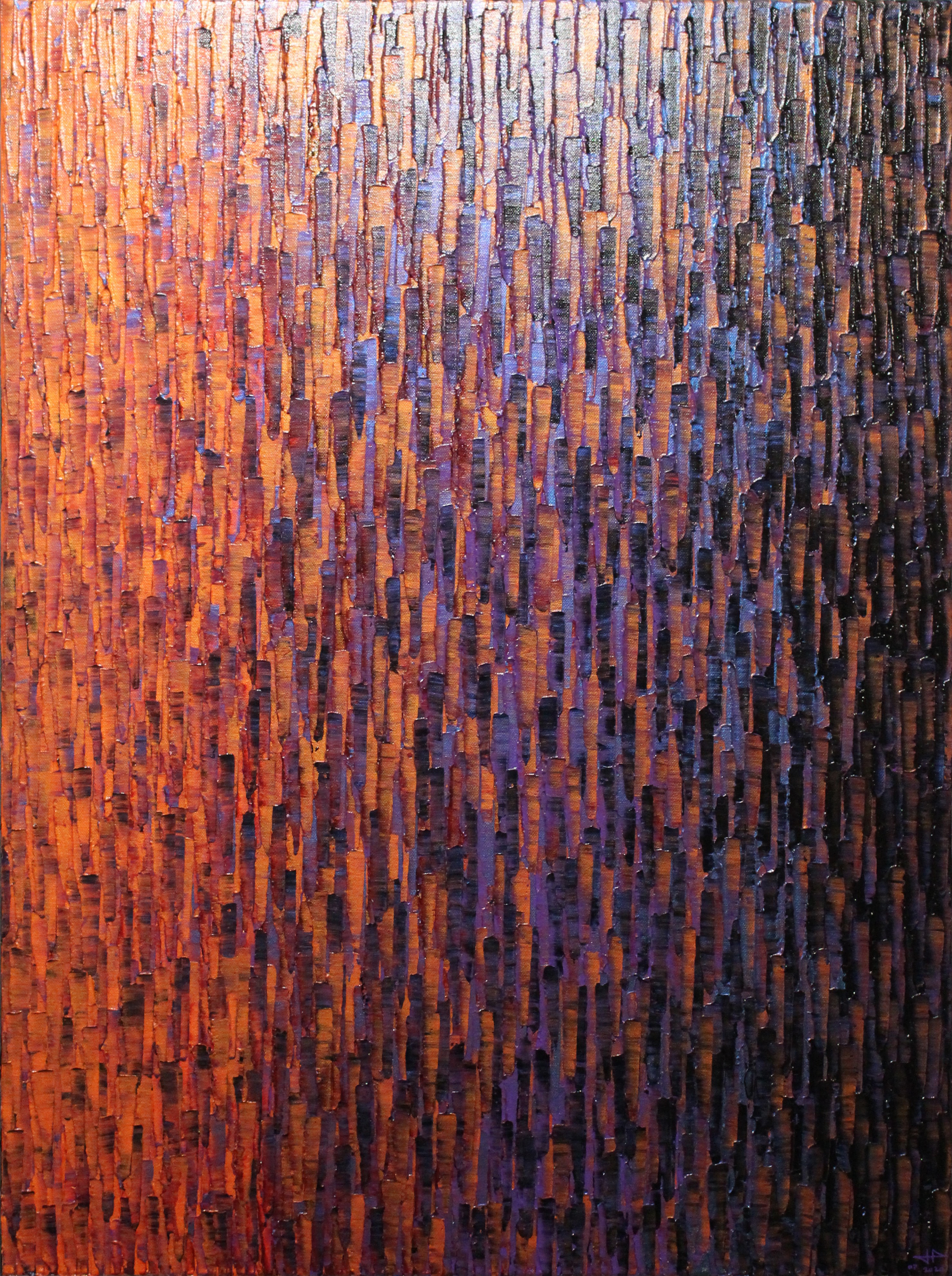 Jonathan Pradillon, Fondu orange violet Jonathan Pradillon, Fondu orange violet