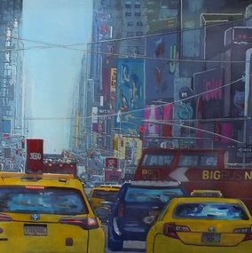 Painting, Manhattan Traffic II, Marion Zimmermann