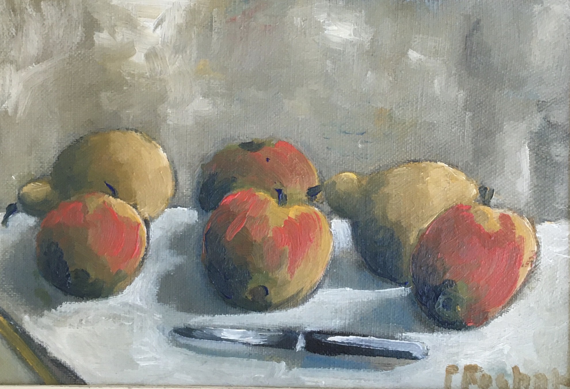 Alexandre Rochat, Nature morte aux pommes et poires Alexandre Rochat, Nature morte aux pommes et poires