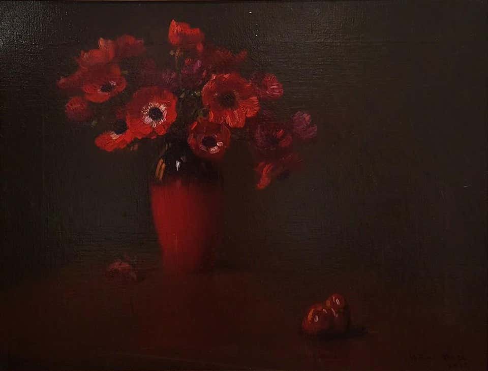 Arturo Noci, Vaso di Anemoni (Red Anemones) Arturo Noci, Vaso di Anemoni (Red Anemones)