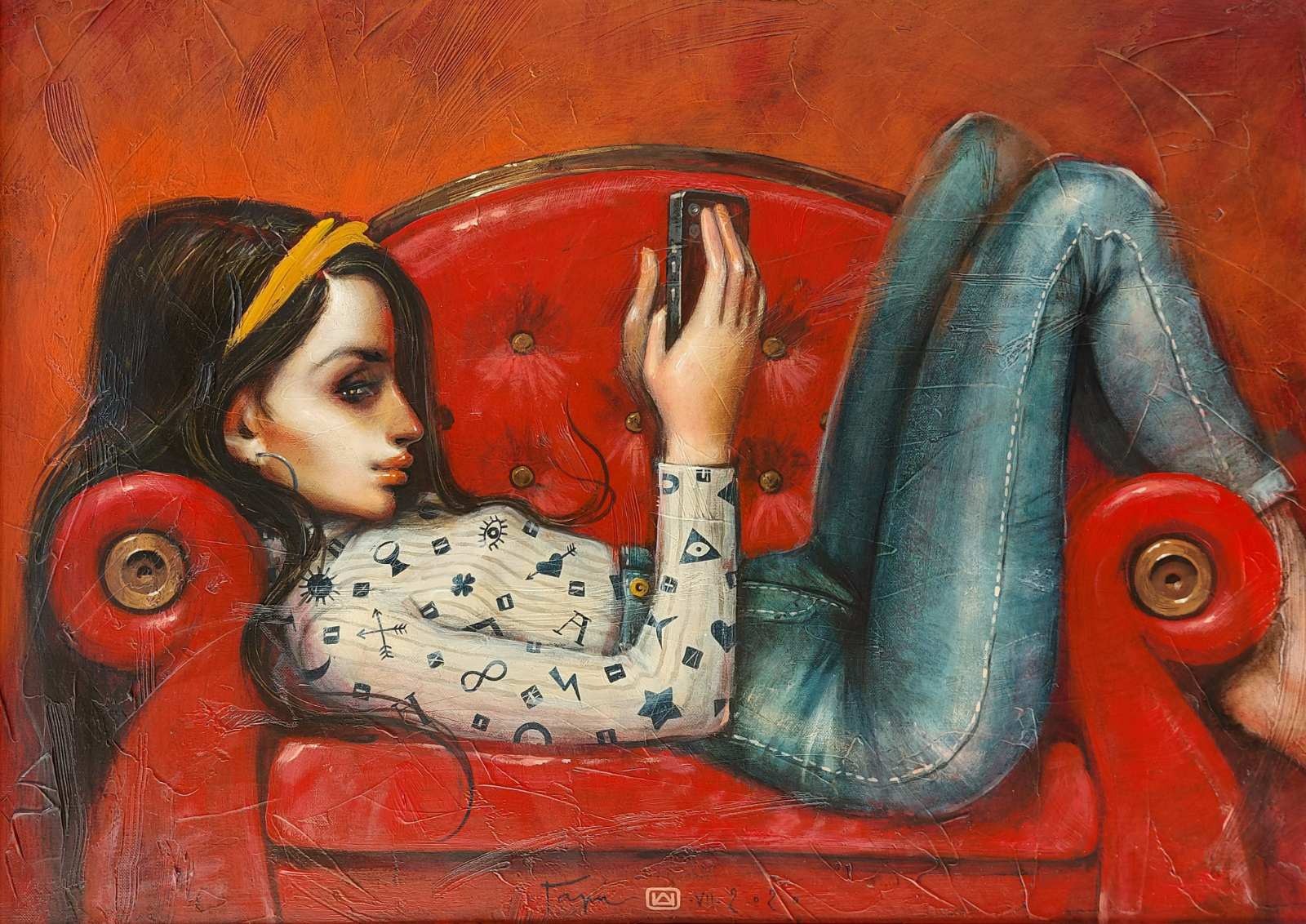 Nikolai Angelov-Gary, On the couch Nikolai Angelov-Gary, On the couch